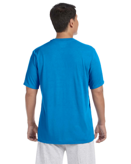 Sample of Gildan G420 - Adult Performance 100% Polyester Tee in SAPPHIRE from side back