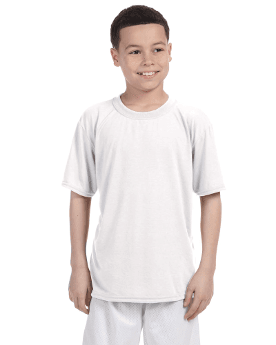 Sample of Gildan G420B - Youth Performance 100% Polyester T in WHITE style