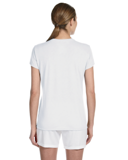 Sample of Gildan G420L - Ladies' Performance 100% Polyester Tee in WHITE from side back