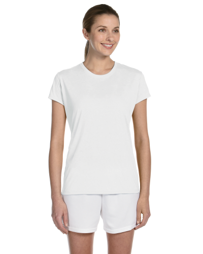 Sample of Gildan G420L - Ladies' Performance 100% Polyester Tee in WHITE style