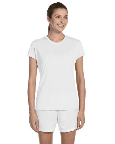 Sample of Gildan G420L - Ladies' Performance 100% Polyester Tee in WHITE style