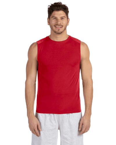 Sample of Gildan G427 - Performance 4.5 oz. Sleeveless T-Shirt in RED style