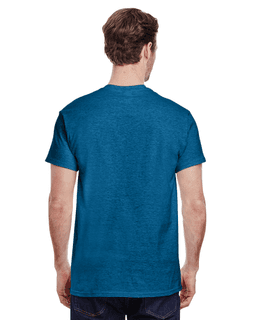 Sample of Gildan G500 - Adult 5.3 oz. T-Shirt in ANTIQUE SAPPHIRE from side back