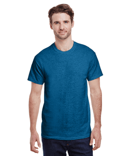 Sample of Gildan G500 - Adult 5.3 oz. T-Shirt in ANTIQUE SAPPHIRE from side front