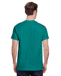 Sample of Gildan G500 - Adult 5.3 oz. T-Shirt in ANTIQU JADE DOME from side back