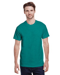 Sample of Gildan G500 - Adult 5.3 oz. T-Shirt in ANTIQU JADE DOME from side front
