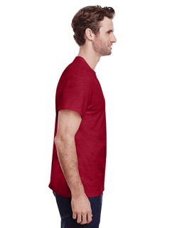 Sample of Gildan G500 - Adult 5.3 oz. T-Shirt in ANTQUE CHERRY RD from side sleeveleft