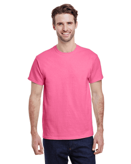 Sample of Gildan G500 - Adult 5.3 oz. T-Shirt in AZALEA from side front