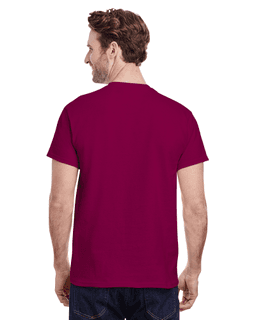 Sample of Gildan G500 - Adult 5.3 oz. T-Shirt in BERRY from side back