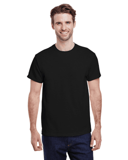 Sample of Gildan G500 - Adult 5.3 oz. T-Shirt in BLACK from side front