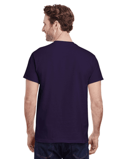 Sample of Gildan G500 - Adult 5.3 oz. T-Shirt in BLACKBERRY from side back