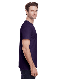 Sample of Gildan G500 - Adult 5.3 oz. T-Shirt in BLACKBERRY from side sleeveleft