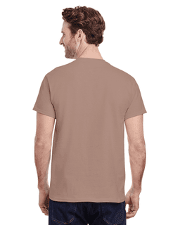 Sample of Gildan G500 - Adult 5.3 oz. T-Shirt in BROWN SAVANA from side back
