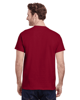 Sample of Gildan G500 - Adult 5.3 oz. T-Shirt in CARDINAL RED from side back