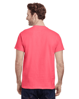 Sample of Gildan G500 - Adult 5.3 oz. T-Shirt in CORAL SILK from side back