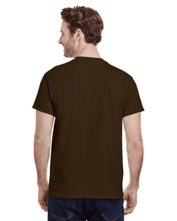 Sample of Gildan G500 - Adult 5.3 oz. T-Shirt in DARK CHOCOLATE from side back