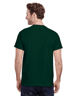 Sample of Gildan G500 - Adult 5.3 oz. T-Shirt in FOREST GREEN from side back