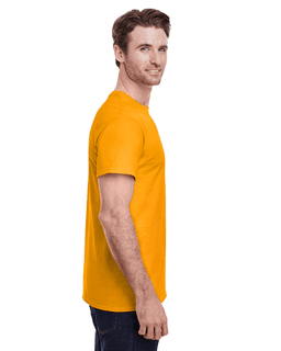 Sample of Gildan G500 - Adult 5.3 oz. T-Shirt in GOLD from side sleeveleft