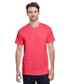 Sample of Gildan G500 - Adult 5.3 oz. T-Shirt in HEATHER RED from side front