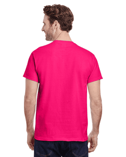 Sample of Gildan G500 - Adult 5.3 oz. T-Shirt in HELICONIA from side back