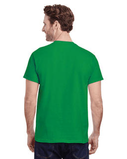 Sample of Gildan G500 - Adult 5.3 oz. T-Shirt in IRISH GREEN from side back
