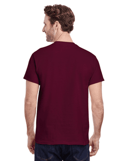 Sample of Gildan G500 - Adult 5.3 oz. T-Shirt in MAROON from side back