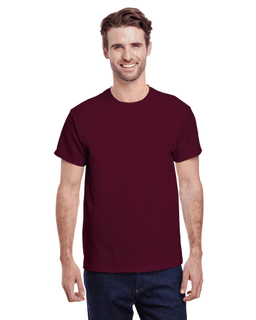 Sample of Gildan G500 - Adult 5.3 oz. T-Shirt in MAROON from side front