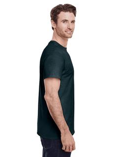 Sample of Gildan G500 - Adult 5.3 oz. T-Shirt in MIDNIGHT from side sleeveleft