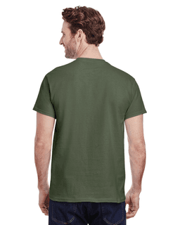 Sample of Gildan G500 - Adult 5.3 oz. T-Shirt in MILITARY GREEN from side back