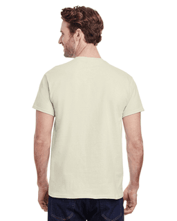Sample of Gildan G500 - Adult 5.3 oz. T-Shirt in NATURAL from side back
