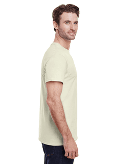 Sample of Gildan G500 - Adult 5.3 oz. T-Shirt in NATURAL from side sleeveleft
