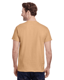 Sample of Gildan G500 - Adult 5.3 oz. T-Shirt in OLD GOLD from side back