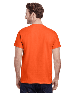 Sample of Gildan G500 - Adult 5.3 oz. T-Shirt in ORANGE from side back