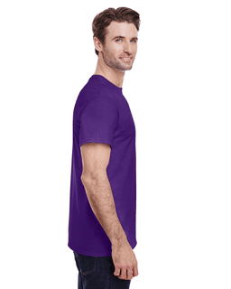 Sample of Gildan G500 - Adult 5.3 oz. T-Shirt in PURPLE from side sleeveleft