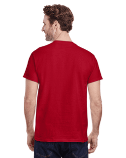 Sample of Gildan G500 - Adult 5.3 oz. T-Shirt in RED from side back