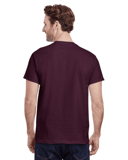 Sample of Gildan G500 - Adult 5.3 oz. T-Shirt in RUSSET from side back