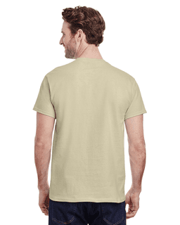 Sample of Gildan G500 - Adult 5.3 oz. T-Shirt in SAND from side back