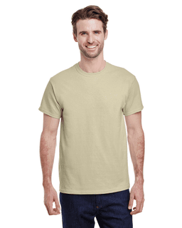 Sample of Gildan G500 - Adult 5.3 oz. T-Shirt in SAND from side front