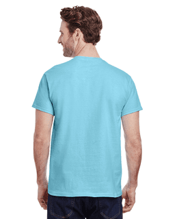 Sample of Gildan G500 - Adult 5.3 oz. T-Shirt in SKY from side back