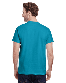 Sample of Gildan G500 - Adult 5.3 oz. T-Shirt in TROPICAL BLUE from side back