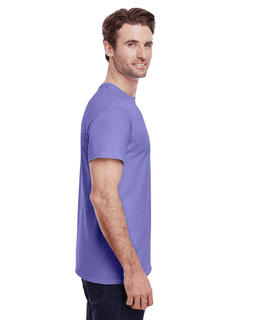 Sample of Gildan G500 - Adult 5.3 oz. T-Shirt in VIOLET from side sleeveleft