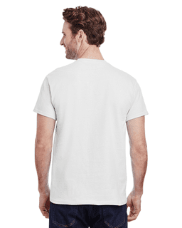 Sample of Gildan G500 - Adult 5.3 oz. T-Shirt in WHITE from side back