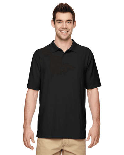 Sample of Gildan G728 - Adult DryBlend 6.3 oz. Double Pique Polo in BLACK style