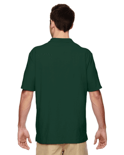 Sample of Gildan G728 - Adult DryBlend 6.3 oz. Double Pique Polo in FOREST GREEN from side back