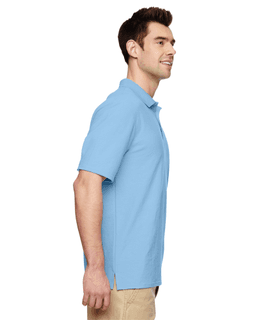 Sample of Gildan G728 - Adult DryBlend 6.3 oz. Double Pique Polo in LIGHT BLUE from side sleeveleft