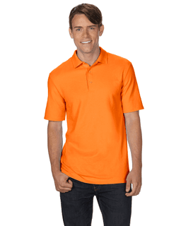 Sample of Gildan G728 - Adult DryBlend 6.3 oz. Double Pique Polo in SAFETY ORANGE from side front