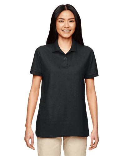 Sample of Gildan G728L - Ladies' DryBlend 6.3 oz. Double Pique Polo in BLACK style