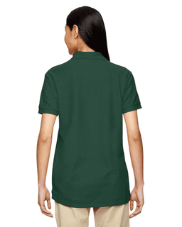 Sample of Gildan G728L - Ladies' DryBlend 6.3 oz. Double Pique Polo in FOREST GREEN from side back