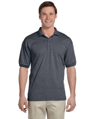 Sample of Gildan G880 - Adult 6 oz. 50/50 Jersey Polo in DARK HEATHER style