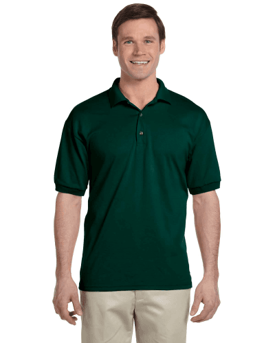 Sample of Gildan G880 - Adult 6 oz. 50/50 Jersey Polo in FOREST GREEN style